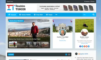 Preview of the İbrahim Tuncer website design