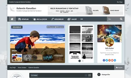 Preview of the Kalemin Kanatları website design