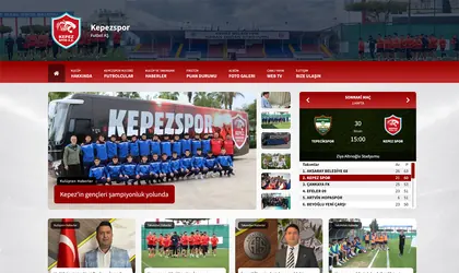 Preview of the Kepezspor website design