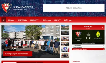 Preview of the Sultangazispor website design