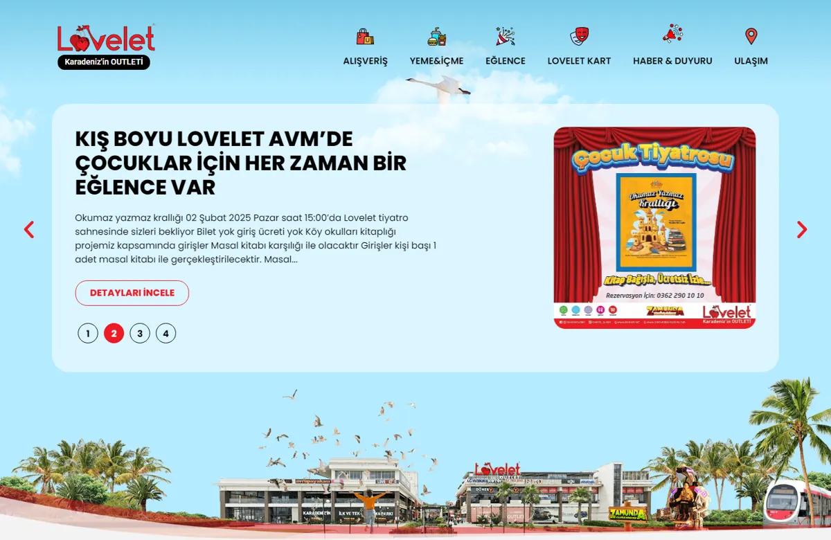 Vorschau des Website-Designs für Lovelet AVM