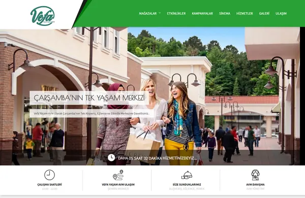 Vorschau des Website-Designs für Vefa Yaşam AVM
