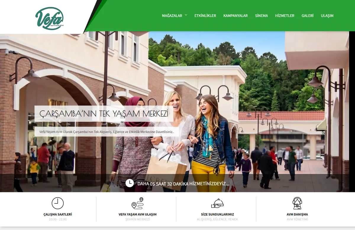 Vorschau des Website-Designs für Vefa Yaşam AVM
